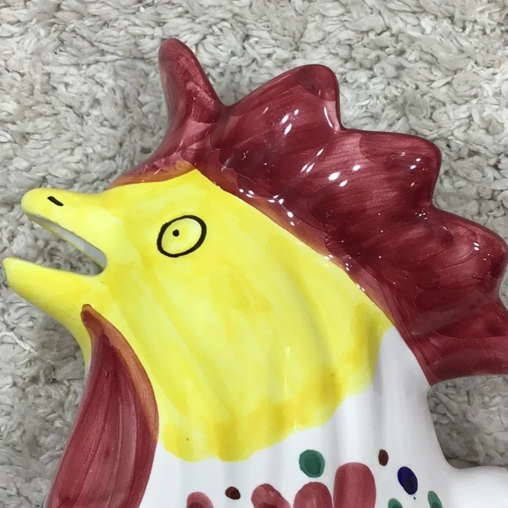 Chicken/Rooster ceramic pitcher Made in Italy